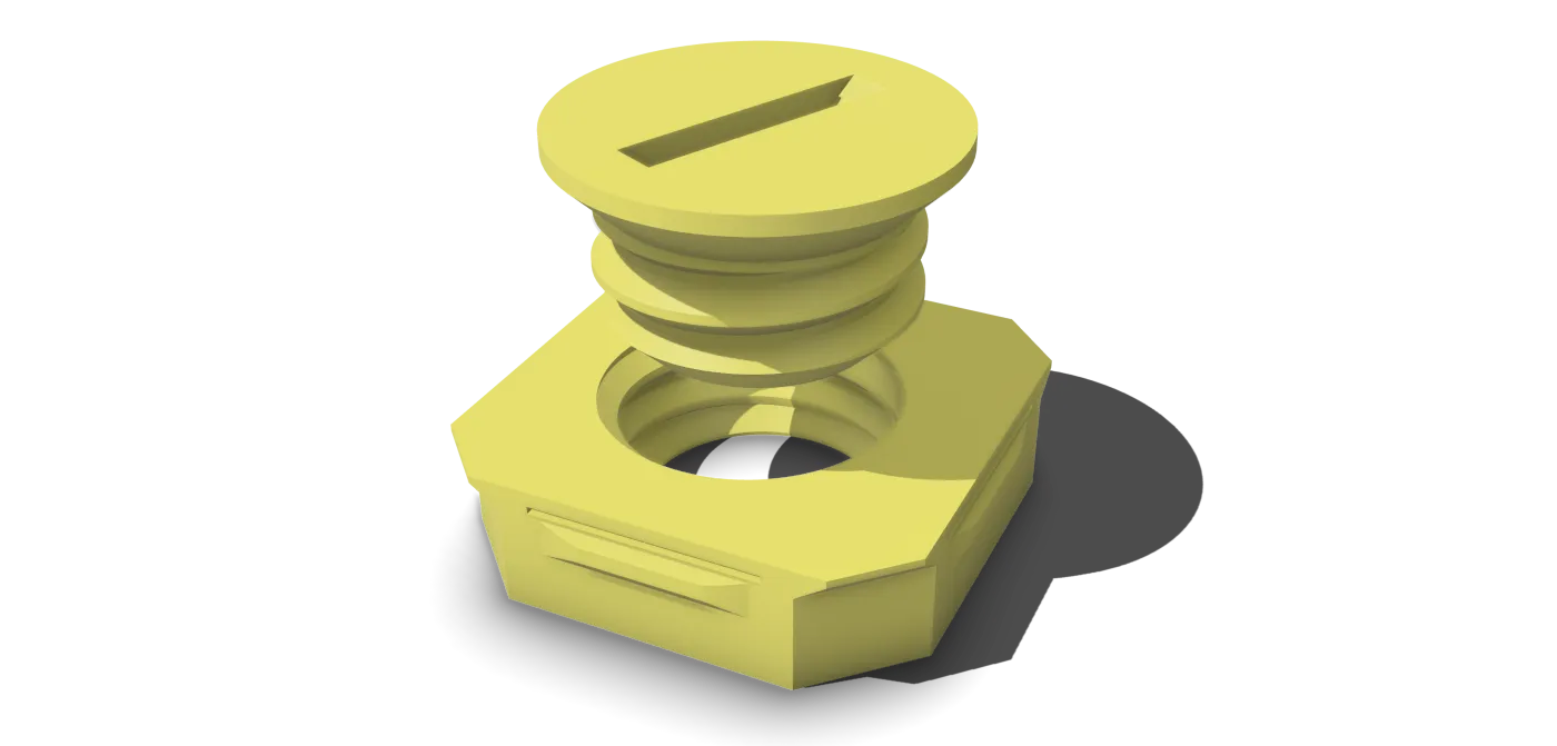 Multiconnect snap and screw.